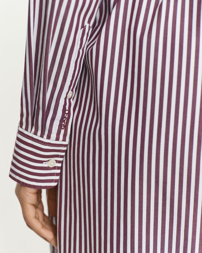 Vestido camisero clásico de popelina con cinturón