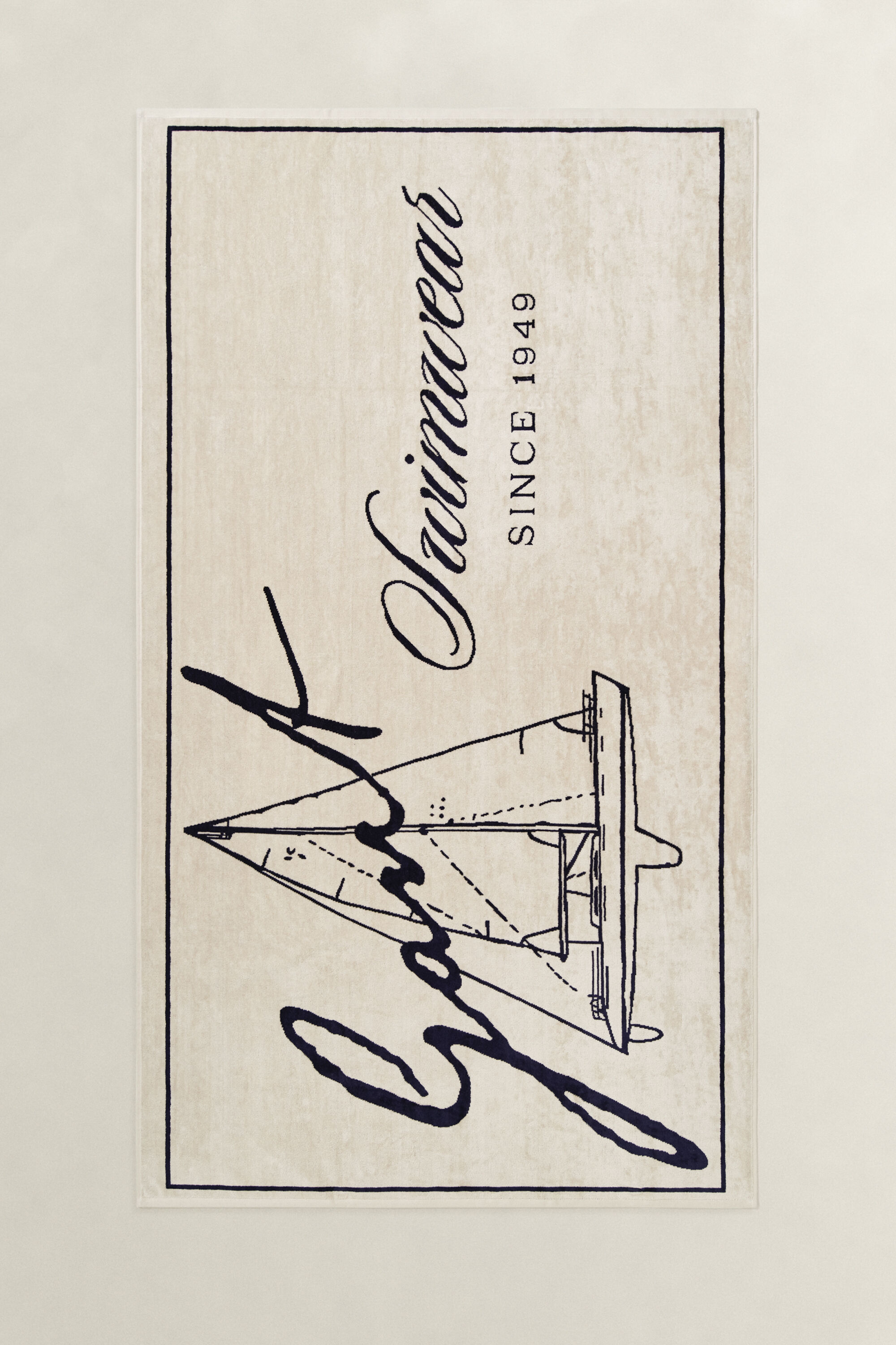 Toalla de playa con estampado Since 1949