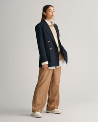 Jersey de cuello redondo en algod&oacute;n Color Blocked