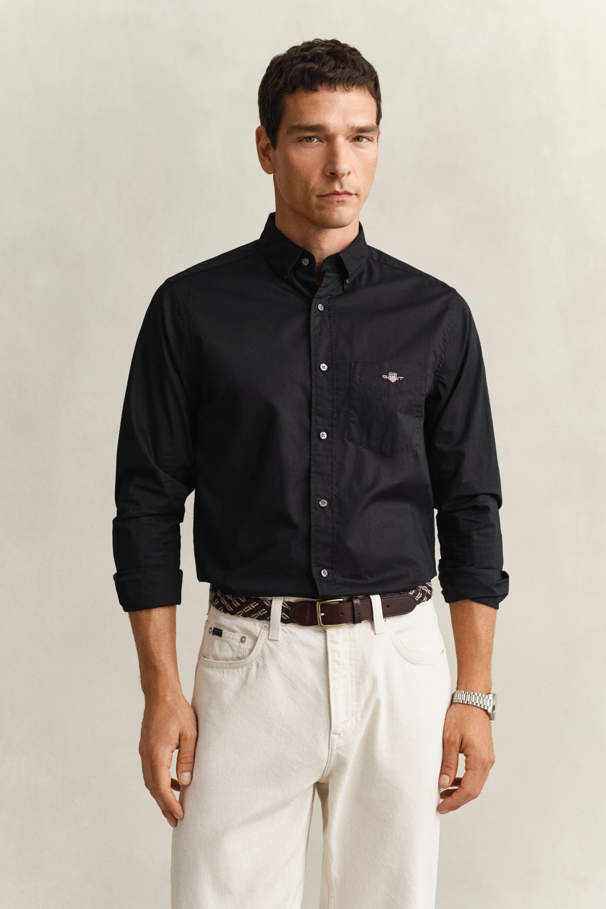 Camisa Regular Fit clásica de popelina