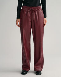 Pantalones Relaxed Fit Pull-On de piel sintética