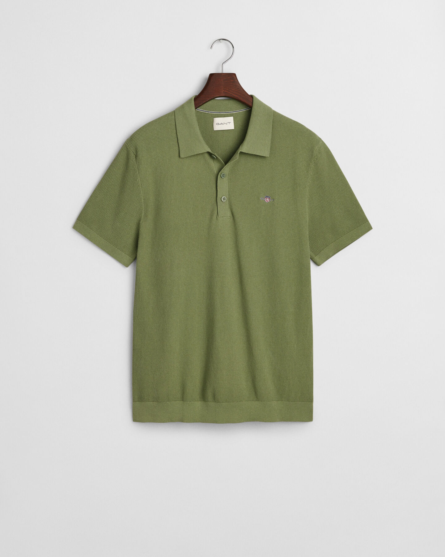 Polo de algodón Micro Textured