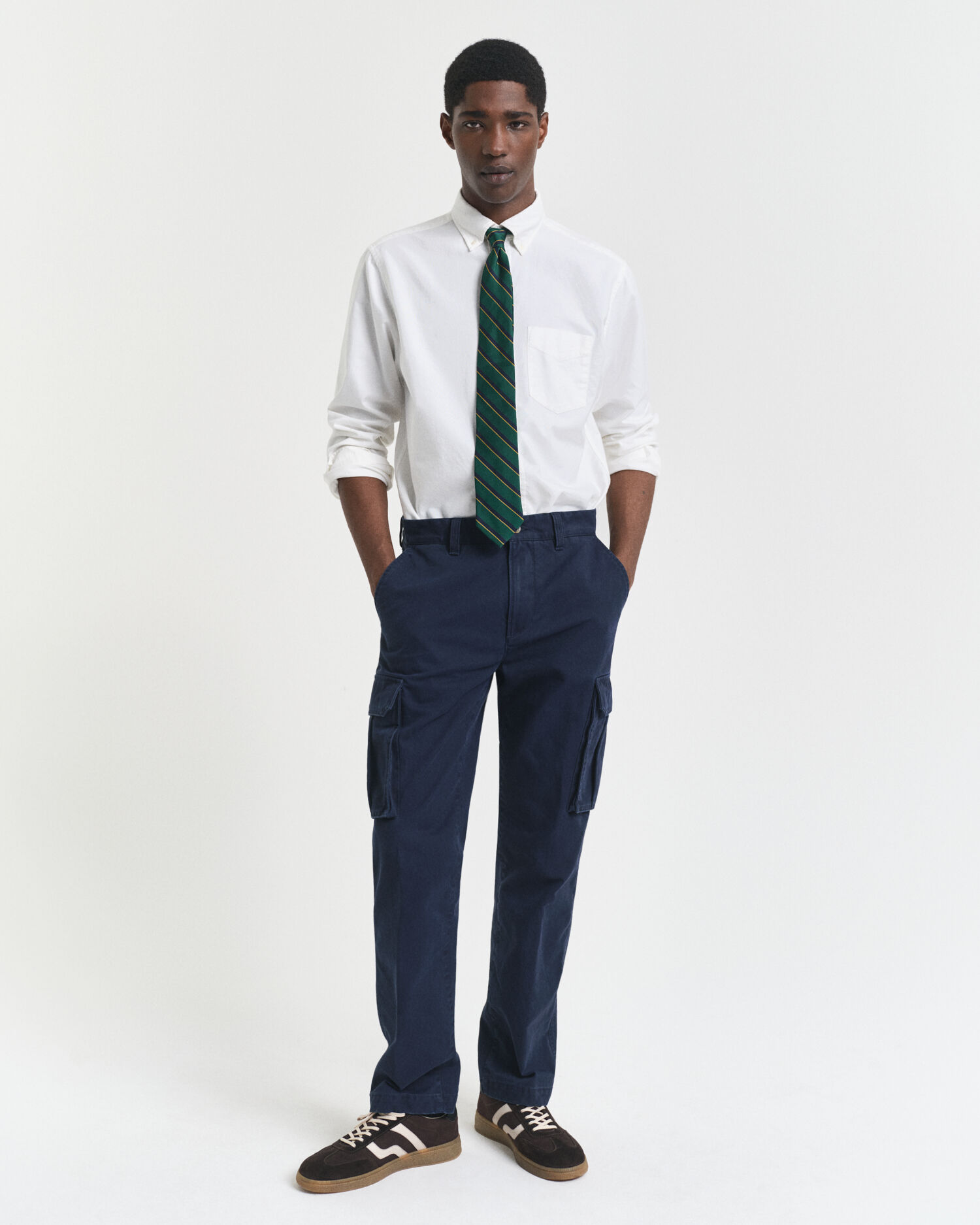 Pantalones cargo Regular Fit de sarga de algodón