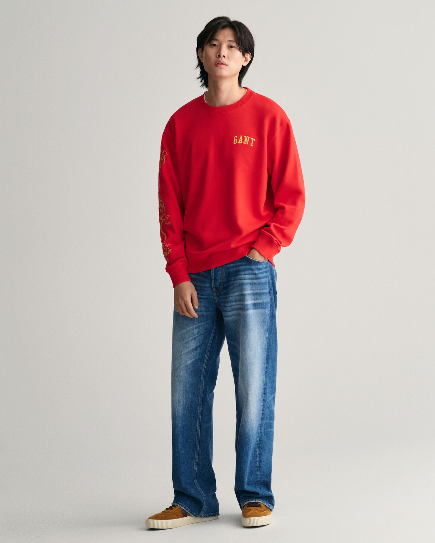 Sudadera de cuello redondo Dragon Crest