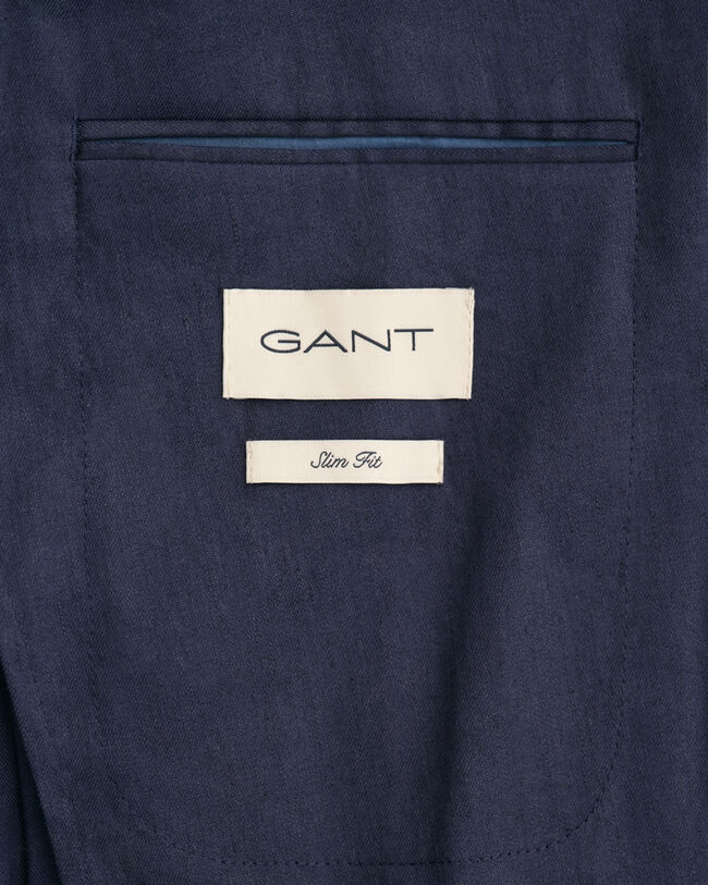 Americana de traje en algod&oacute;n y lino