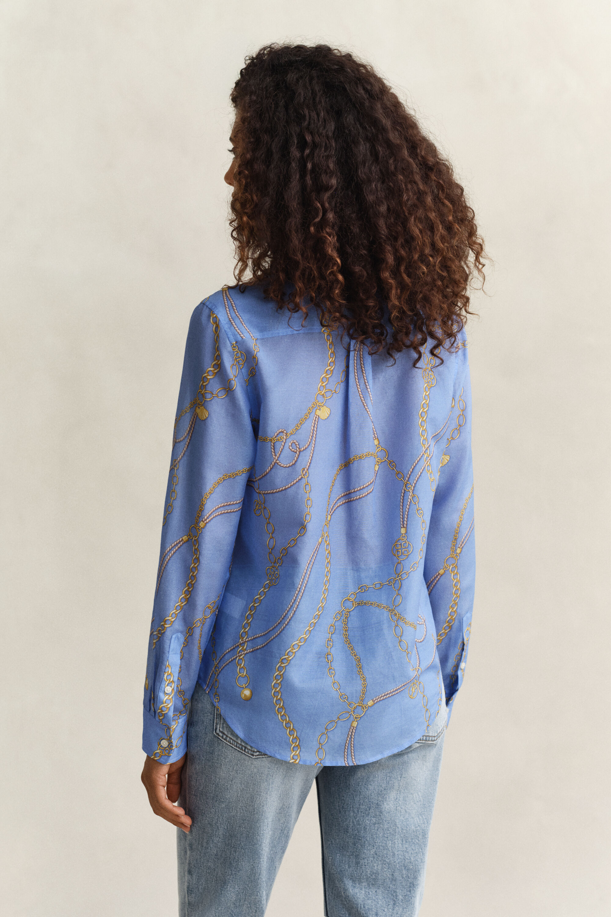 Camisa de algodón y seda