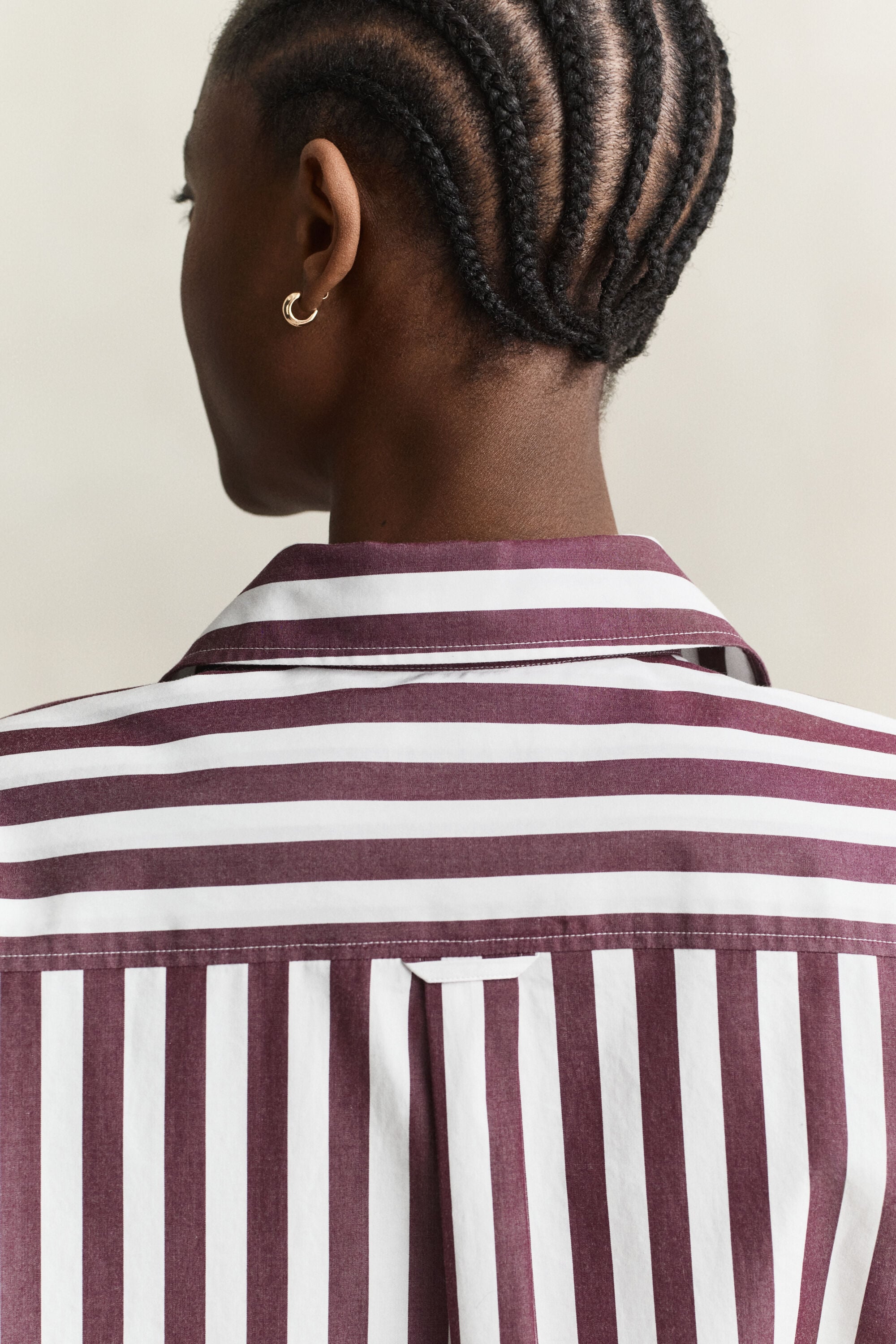 Camisa de popelina Relaxed Fit a rayas