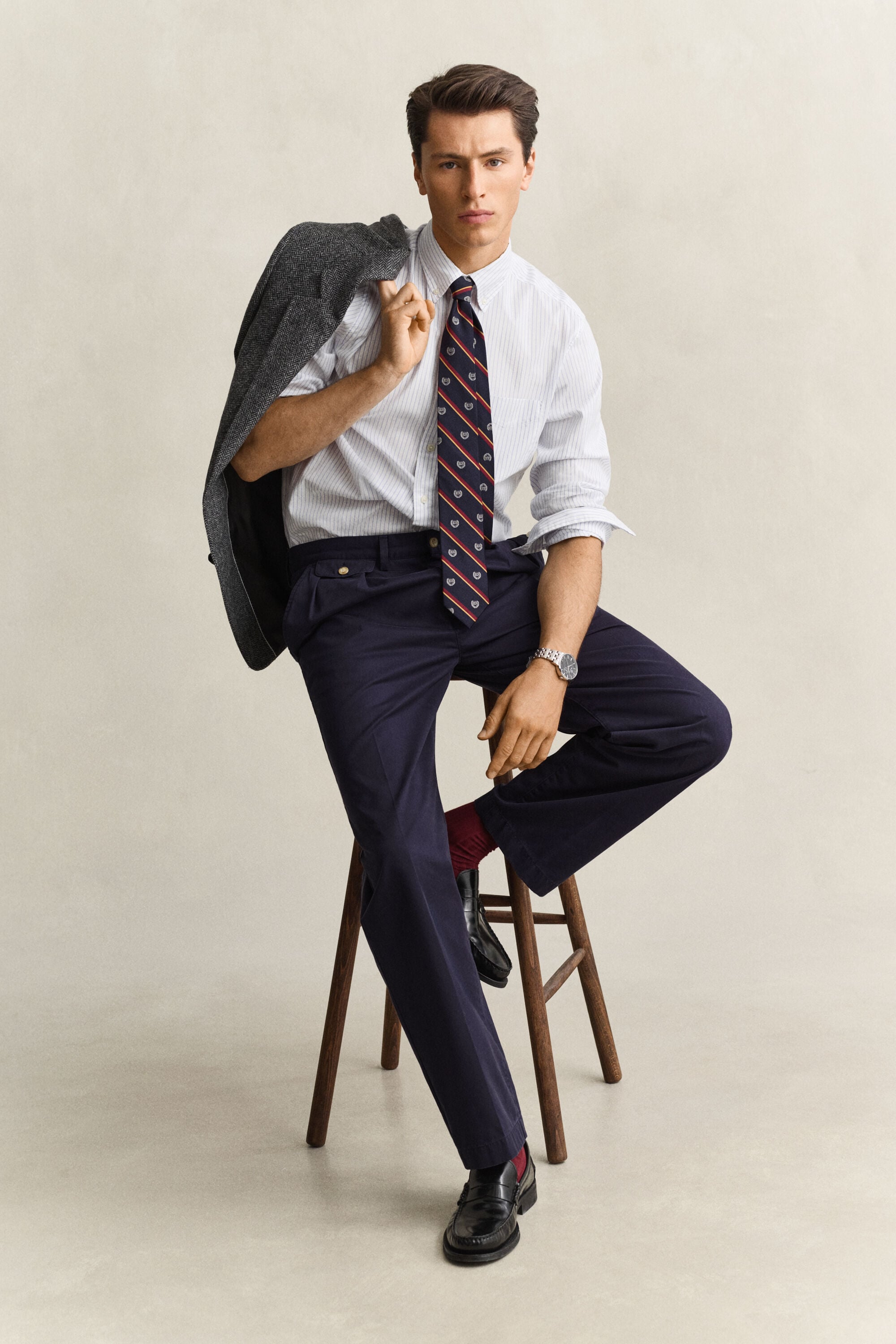 Camisa Oxford de rayas Gant x Yale