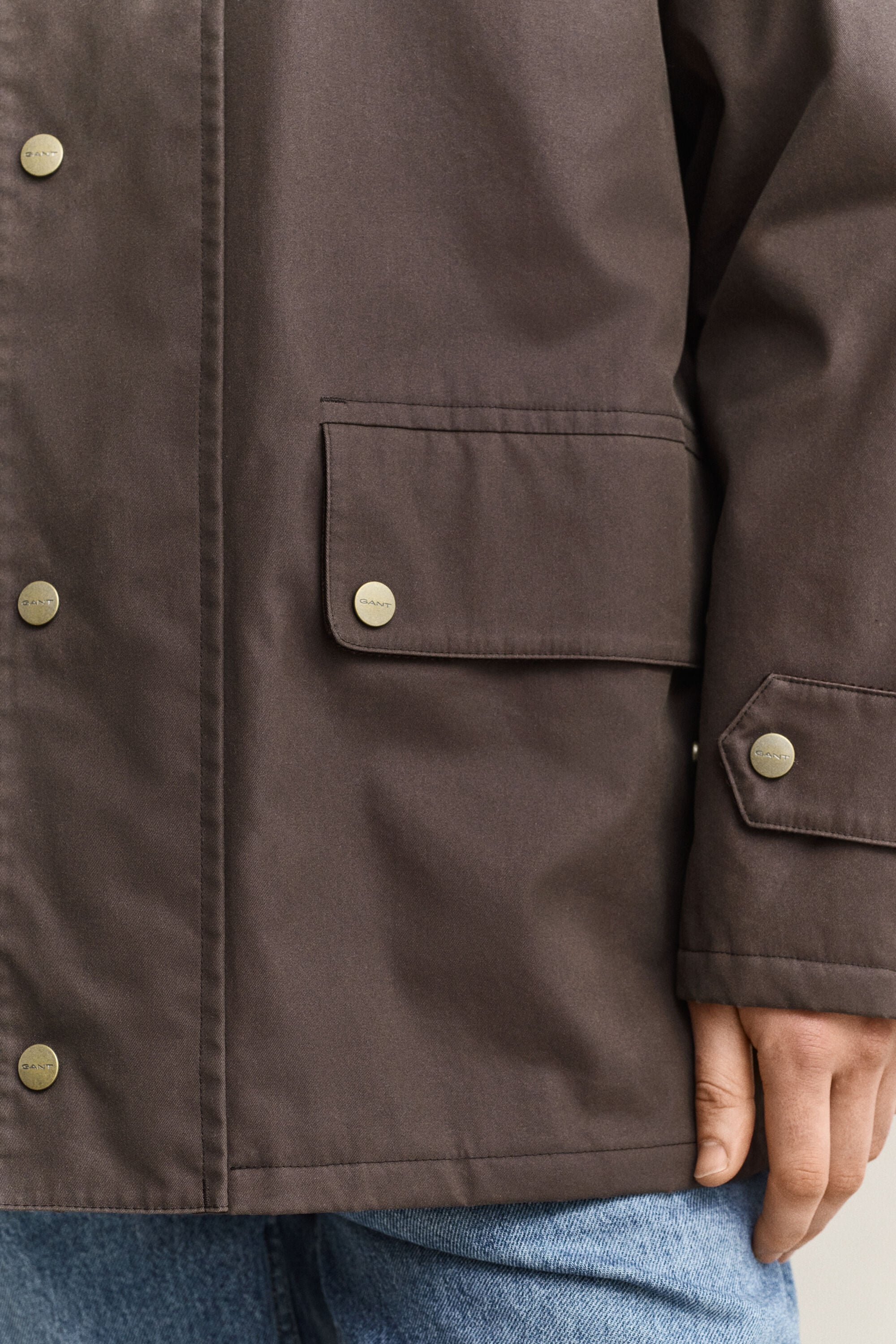 Chaqueta rústica encerada