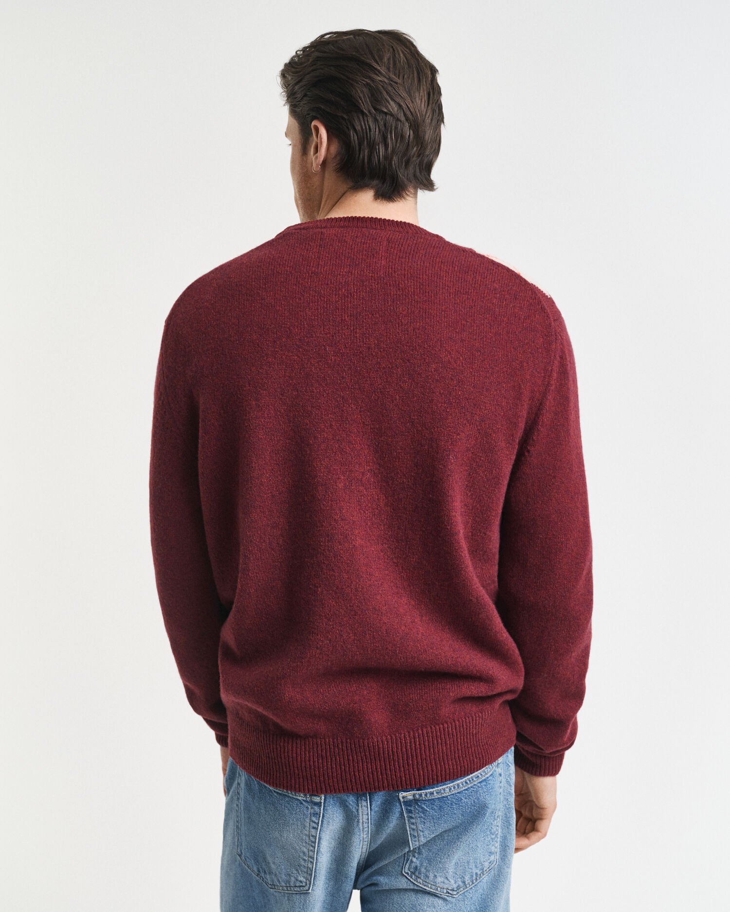 Jersey de cuello redondo Argyle