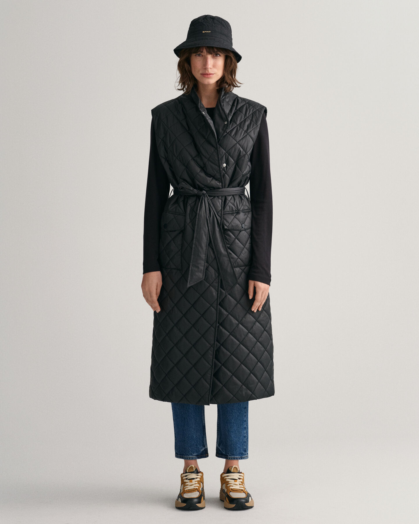 Chaleco acolchado largo