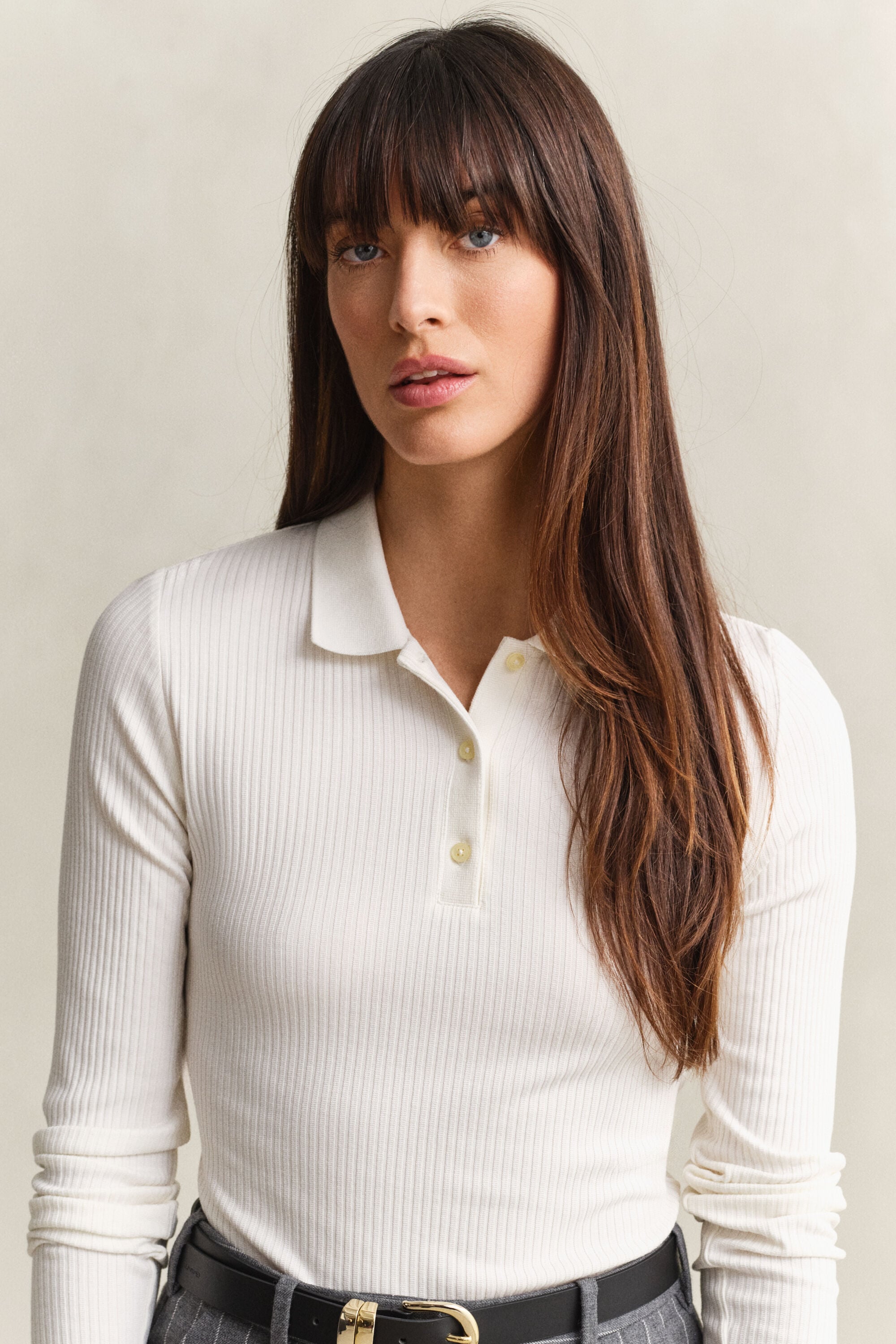 Polo Slim Fit acanalado