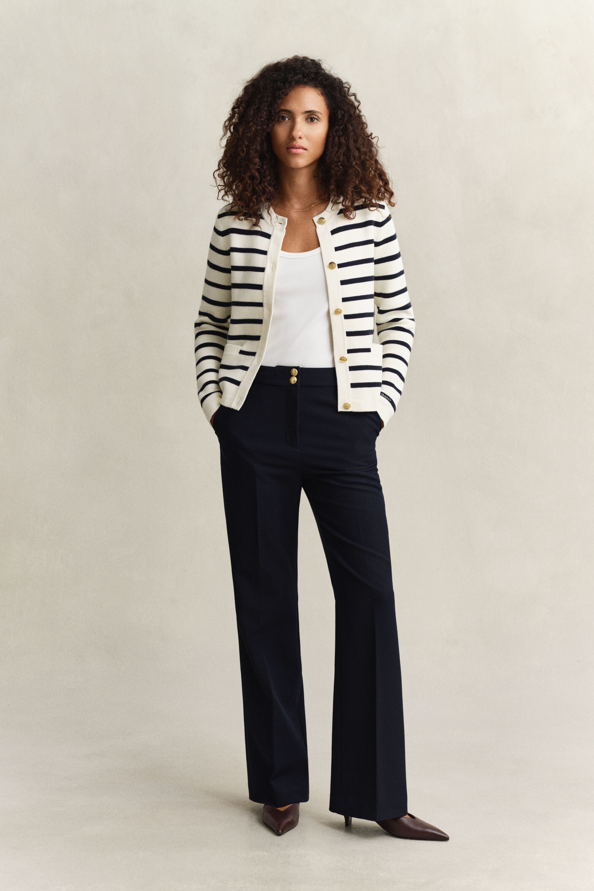 Chaqueta de punto de algodón