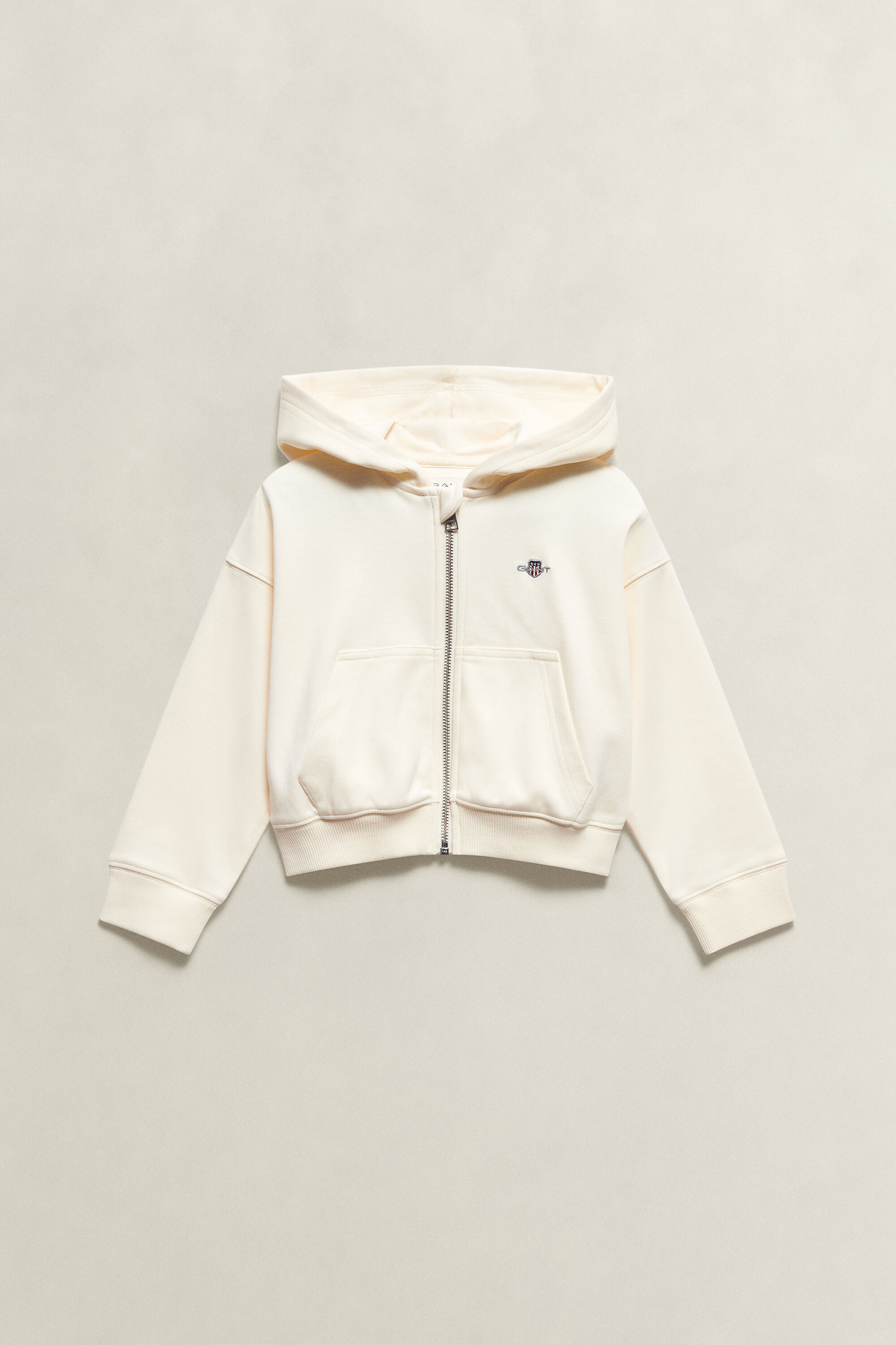 Sudadera corta con capucha y cremallera Shield Girls