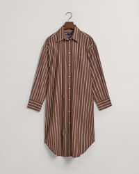 Vestido camisero extragrande a rayas