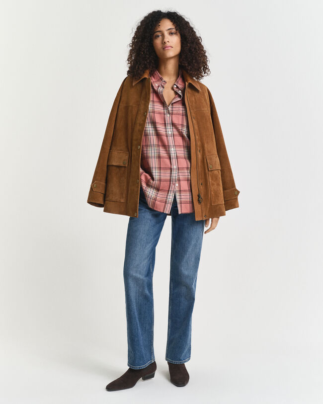 Camisa Relaxed Fit de franela a cuadros