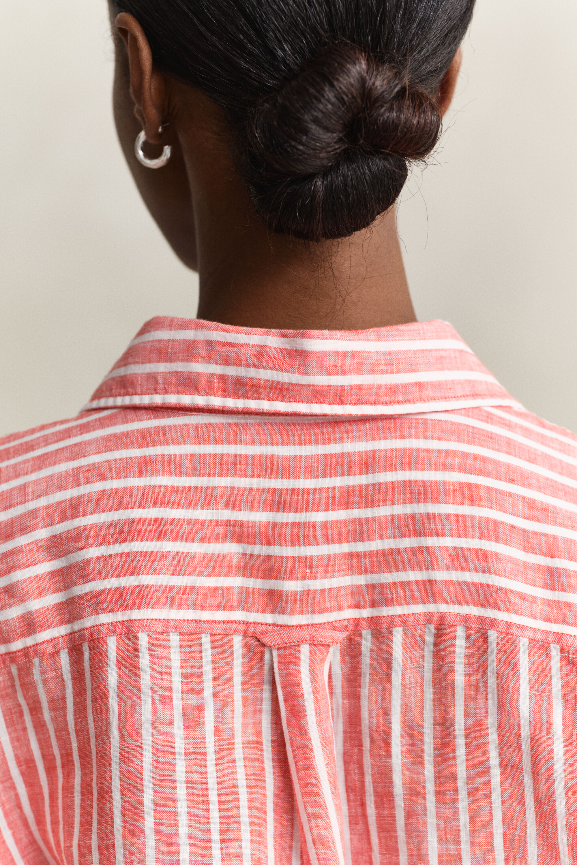 Camisa Relaxed Fit de lino a rayas