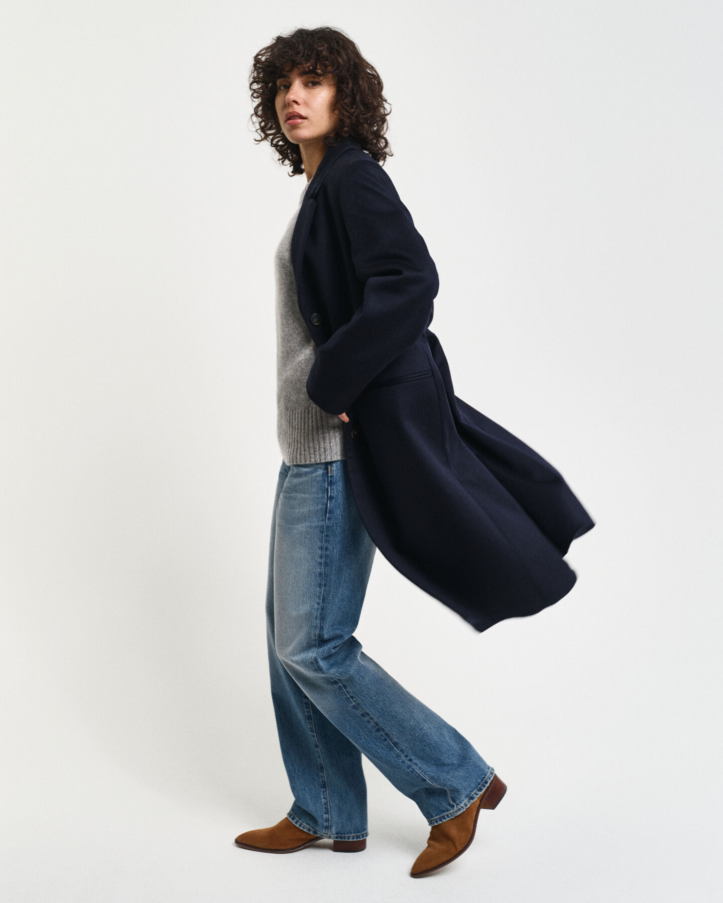 Abrigo de lana clásico Tailored Fit