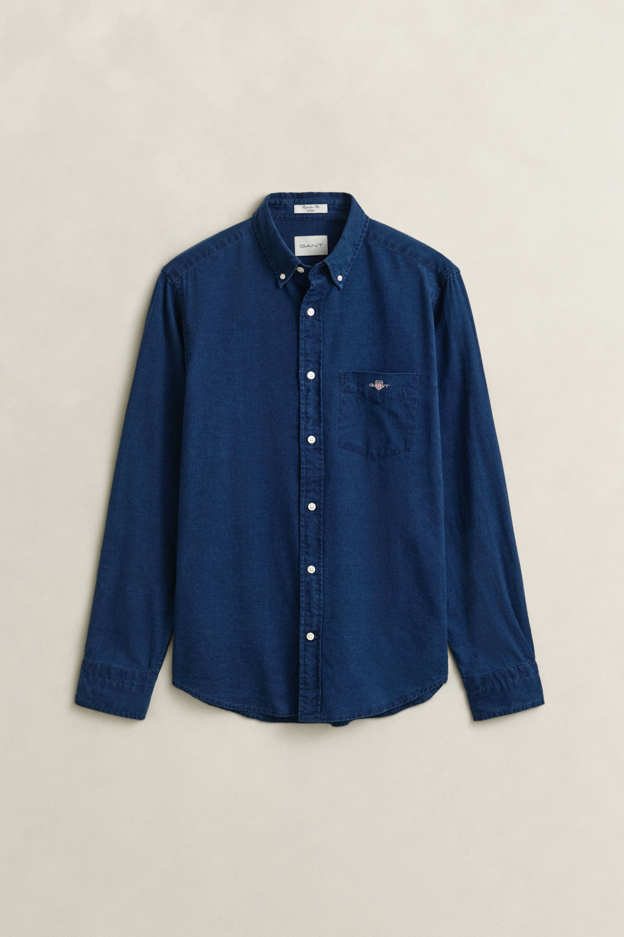 Camisa Oxford añil