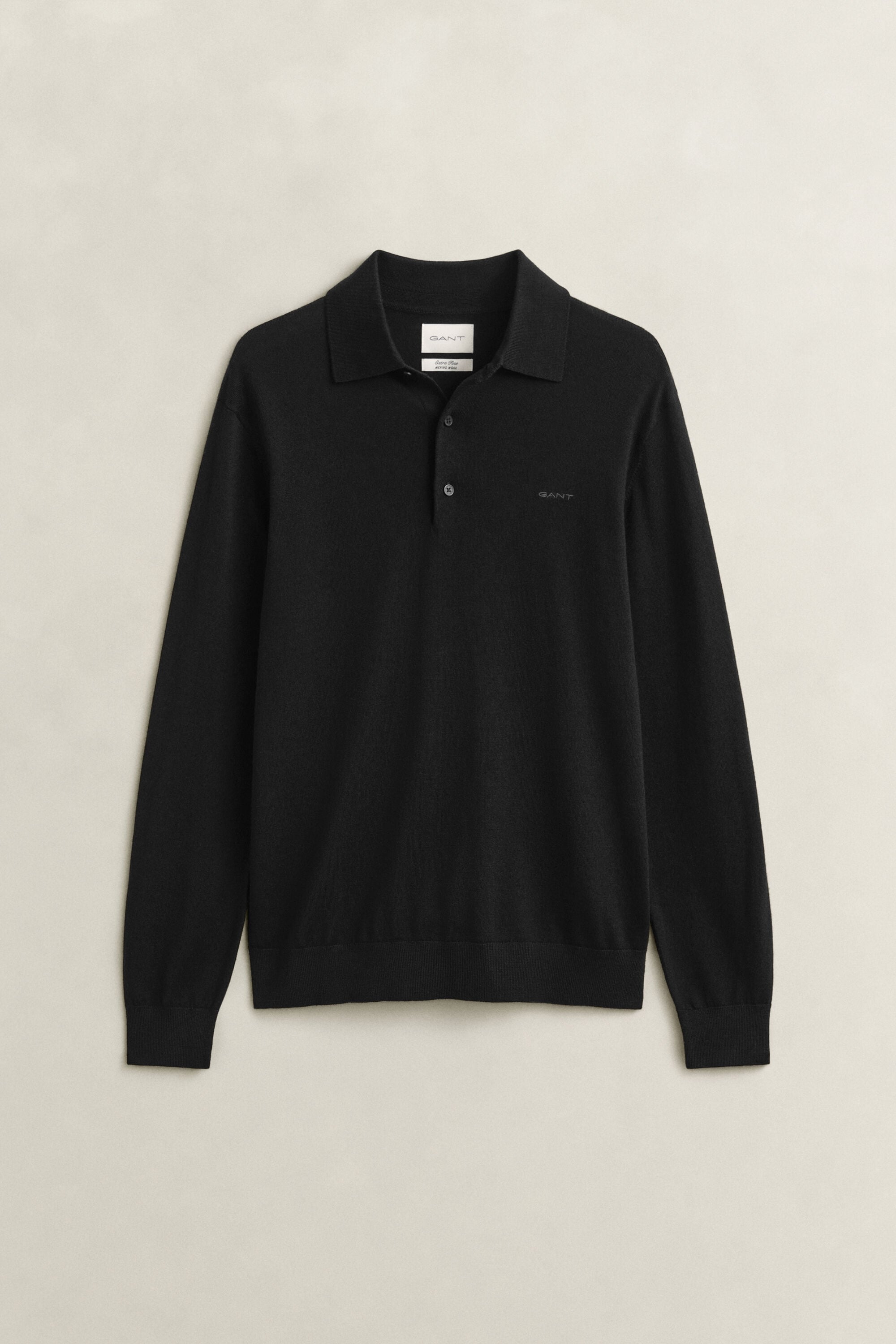 Jersey tipo polo de lana merino extrafina