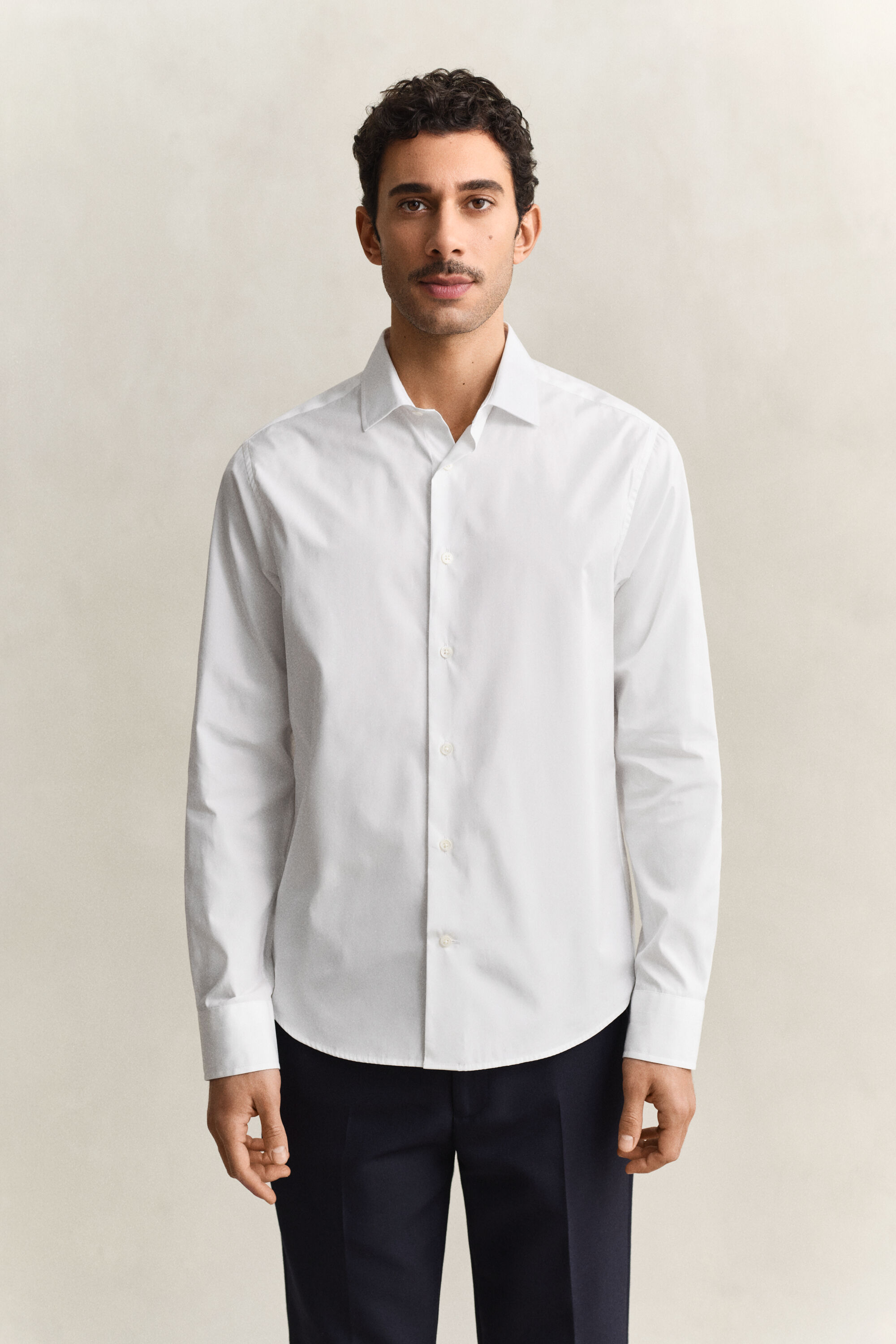 Camisa de vestir de popelina