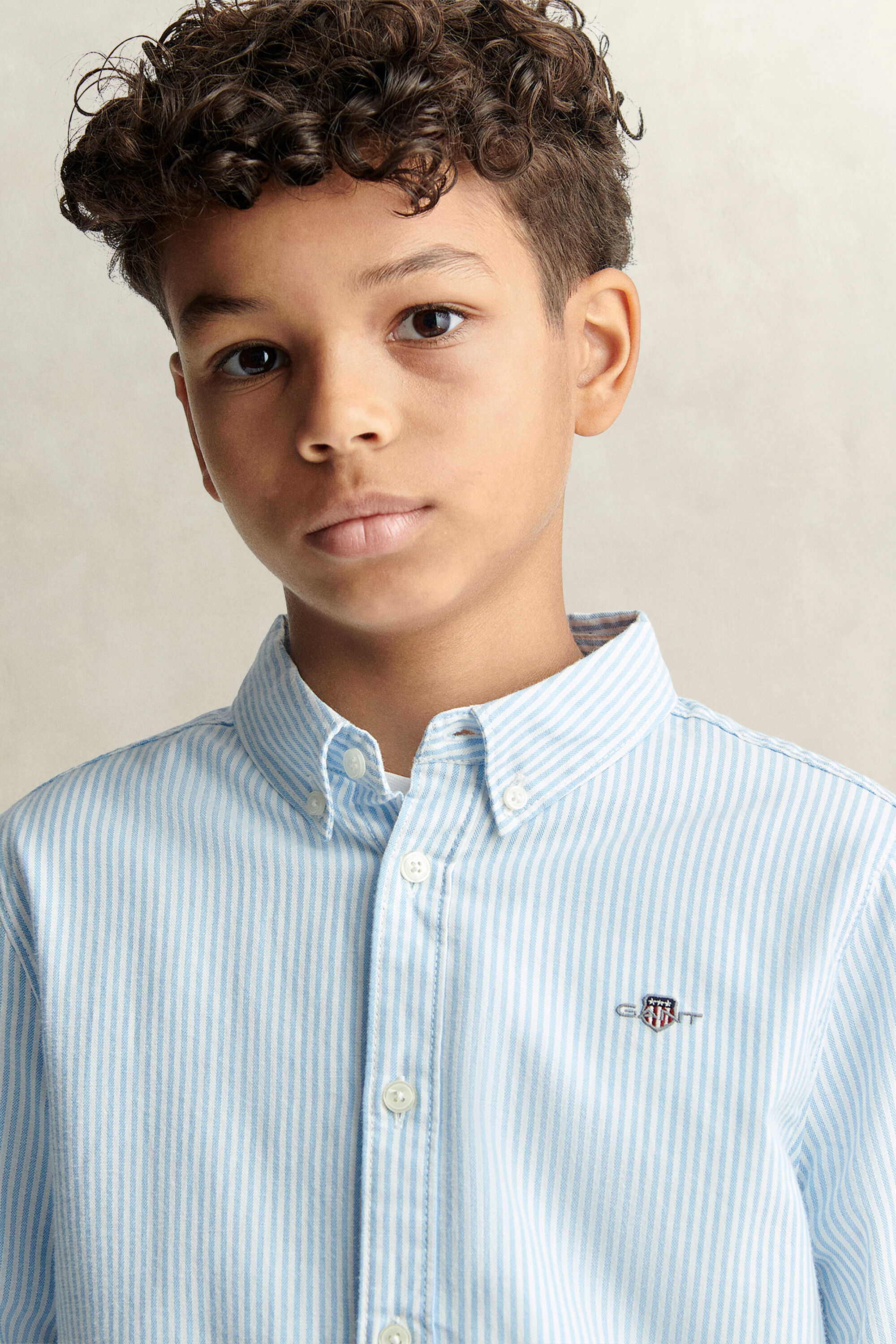 Camisa Oxford de rayas Shield Teen Boys