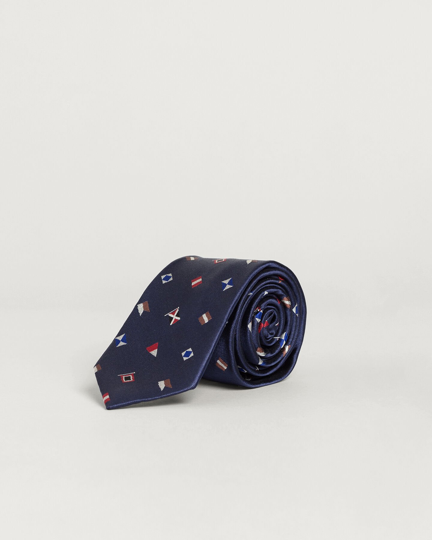 Corbata de seda con estampado Sailing