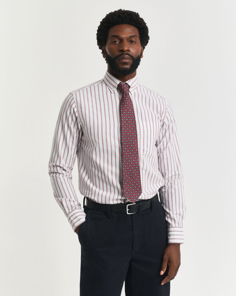 Camisa Oxford Regular Fit Archive a rayas