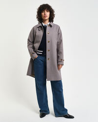 Gabán de cuadros pequeños