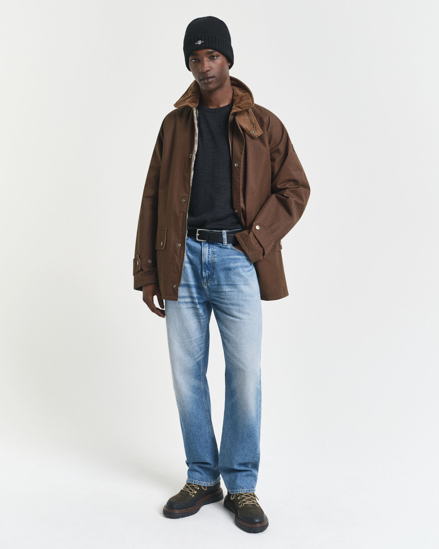 Jersey de cuello redondo en lana merino extrafina