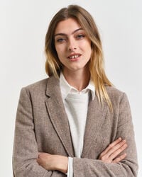 Americana corta Regular Fit con diseño de espiga