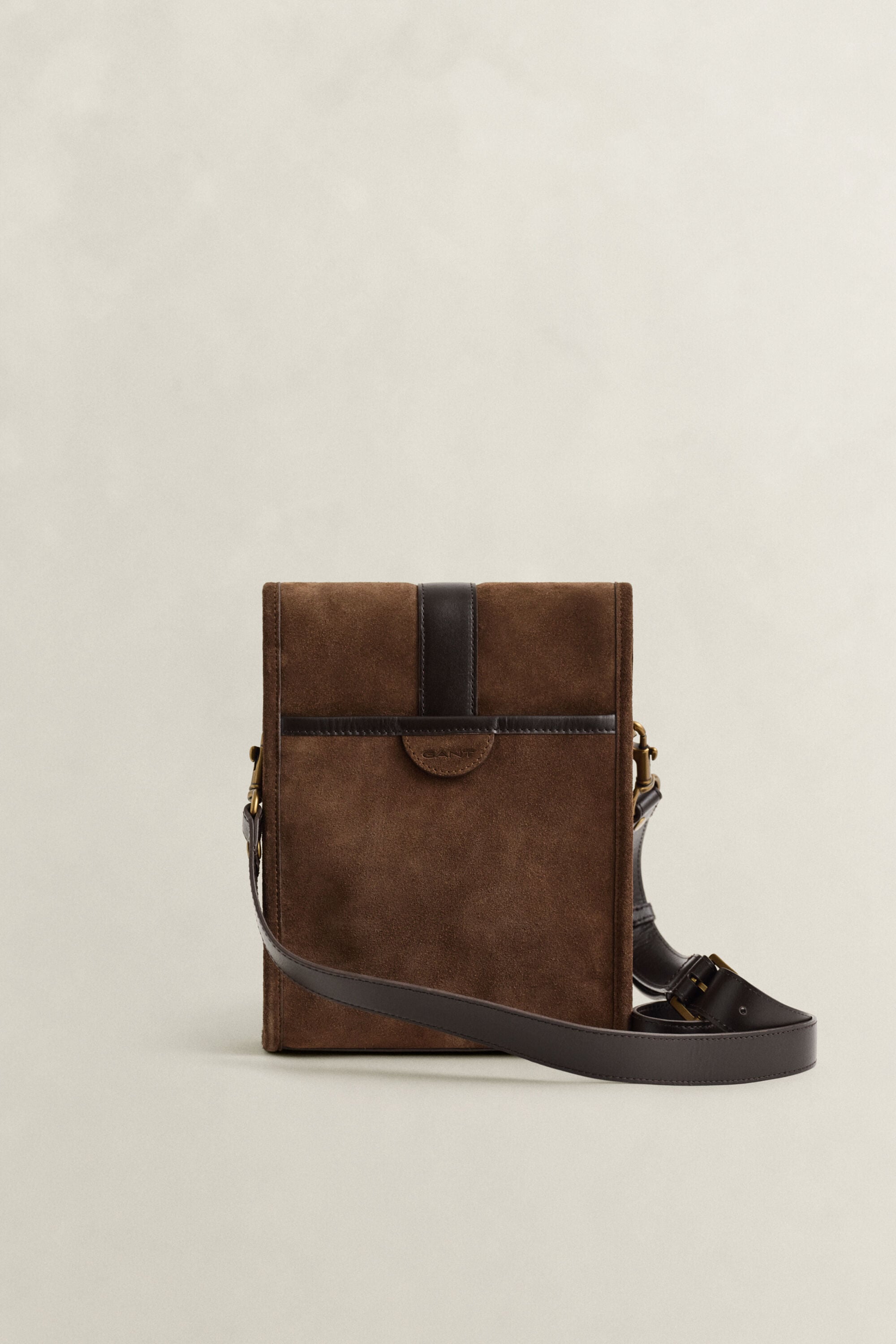 Bolso de hombro de ante
