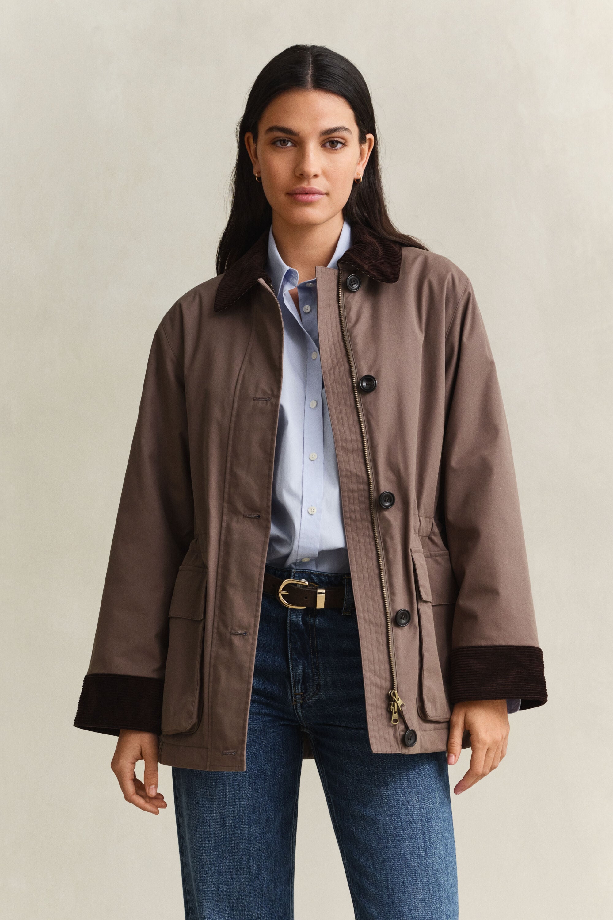 Chaqueta rústica encerada