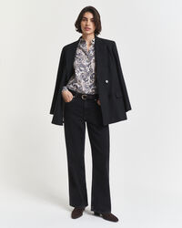 Camisa de gasa de algodón con estampado de cachemir