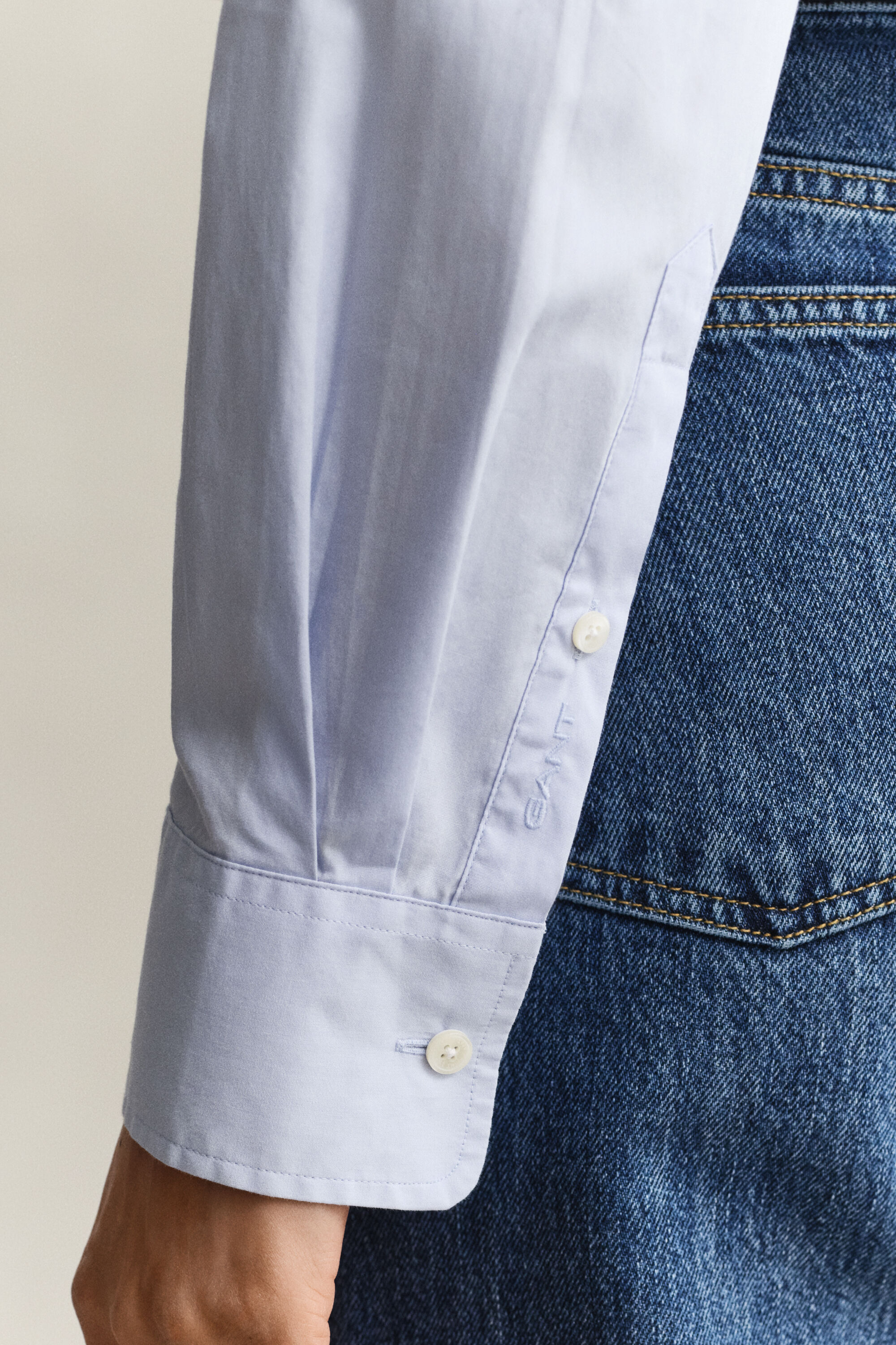 Camisa Relaxed Fit clásica de popelina