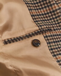 Americana Regular Fit de lana con diseño de pata de gallo