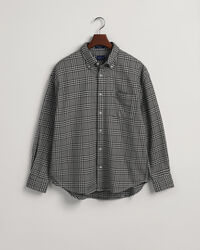 Camisa extragrande de algodón Houndstooth