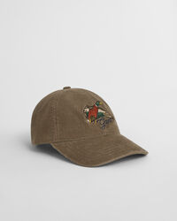 Gorra de pana lavada con bordado