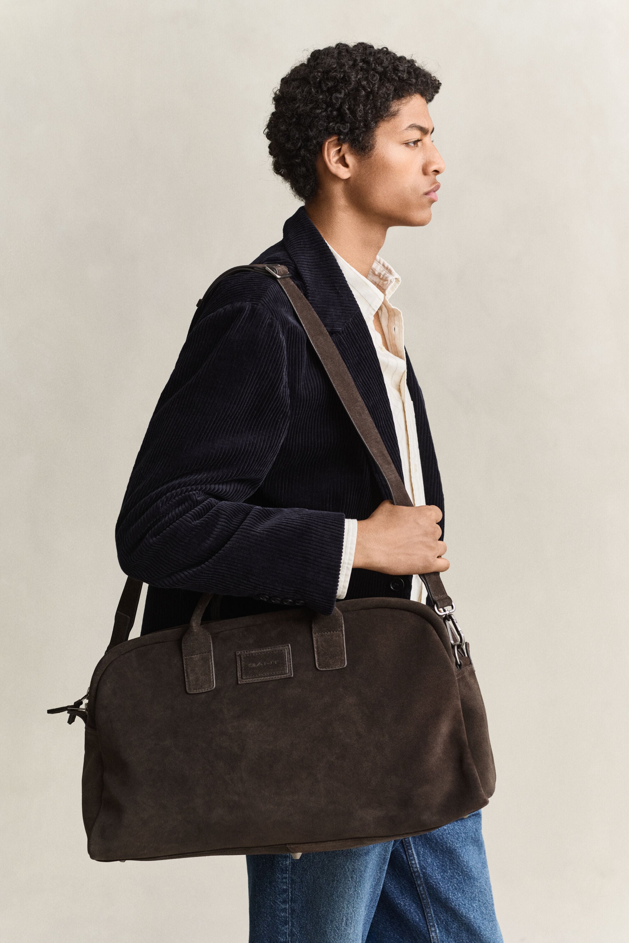 Bolsa de viaje de ante