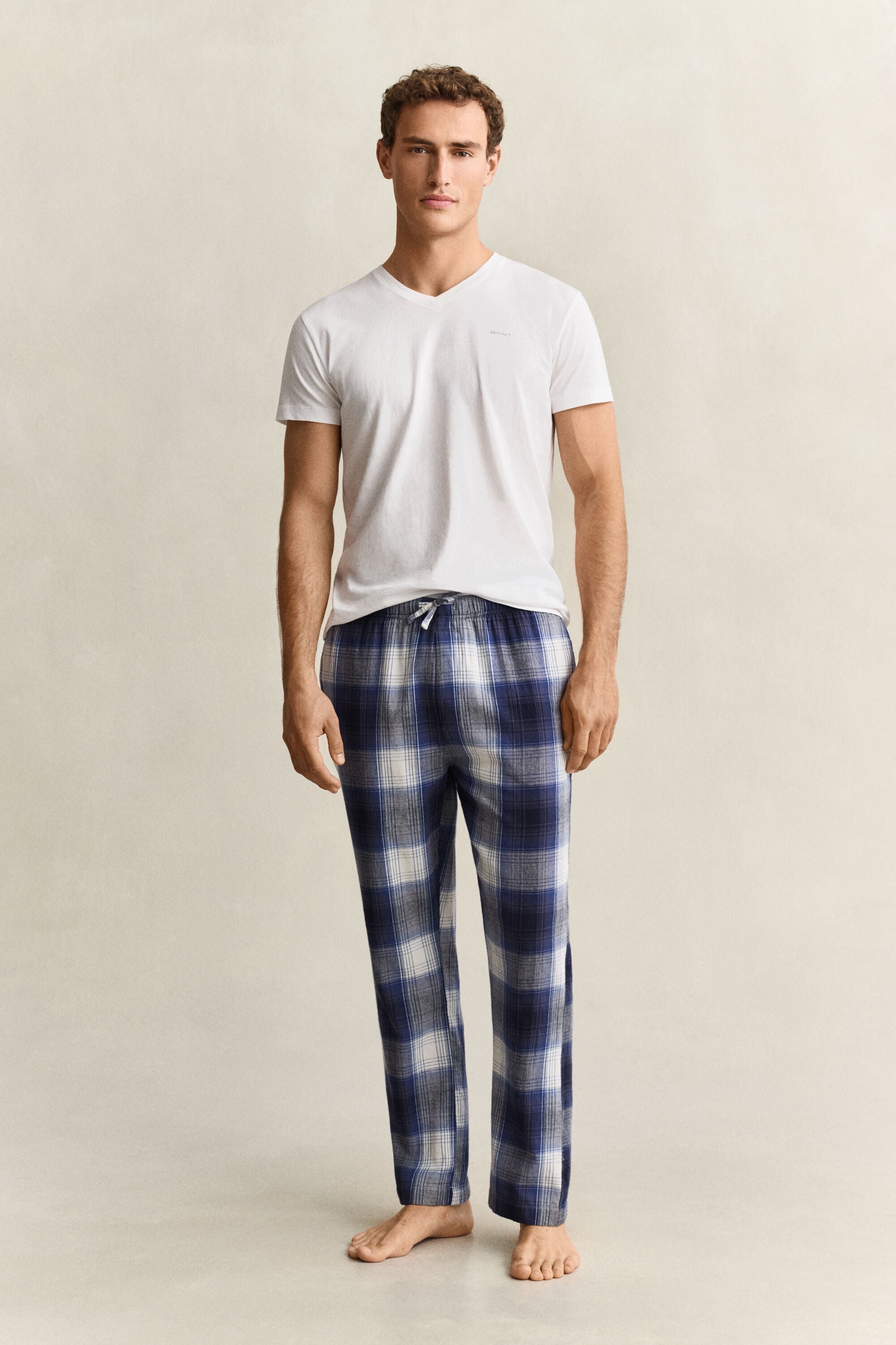 Pantalones de pijama de franela a cuadros
