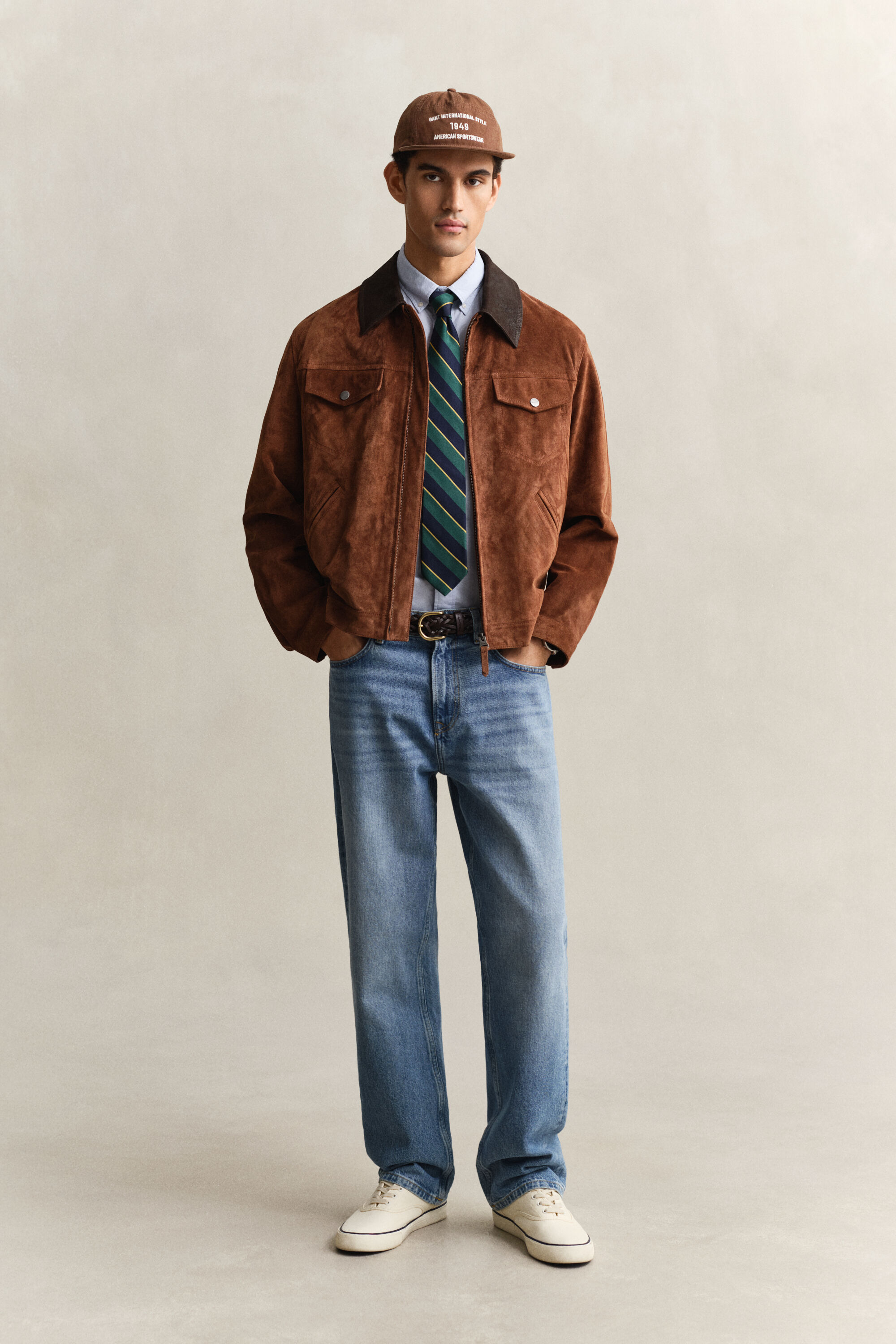 Camisa clásica de manga corta en popelina