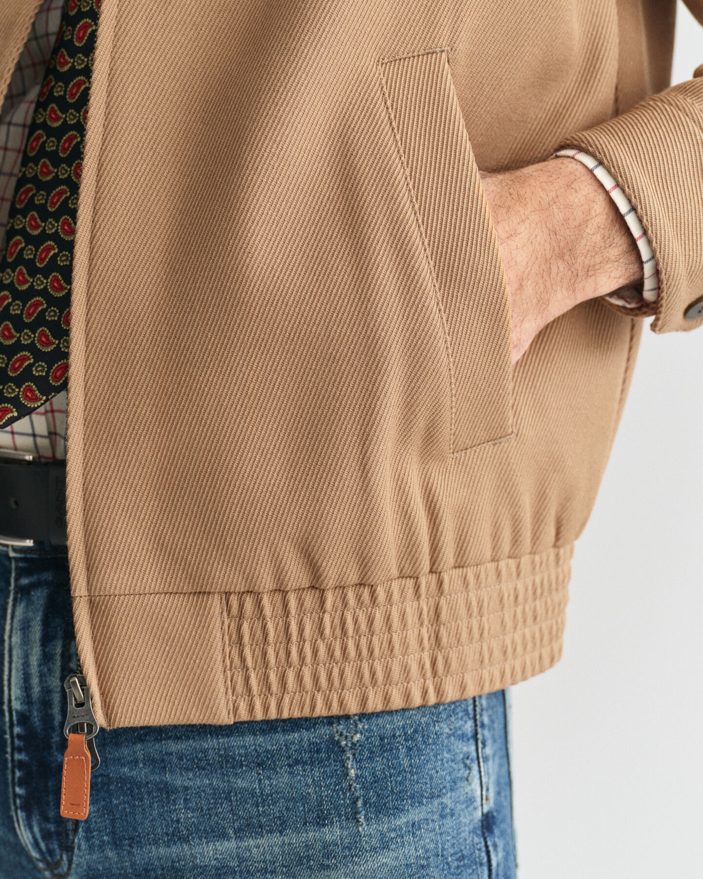 Cazadora Harrington en mezcla de lana