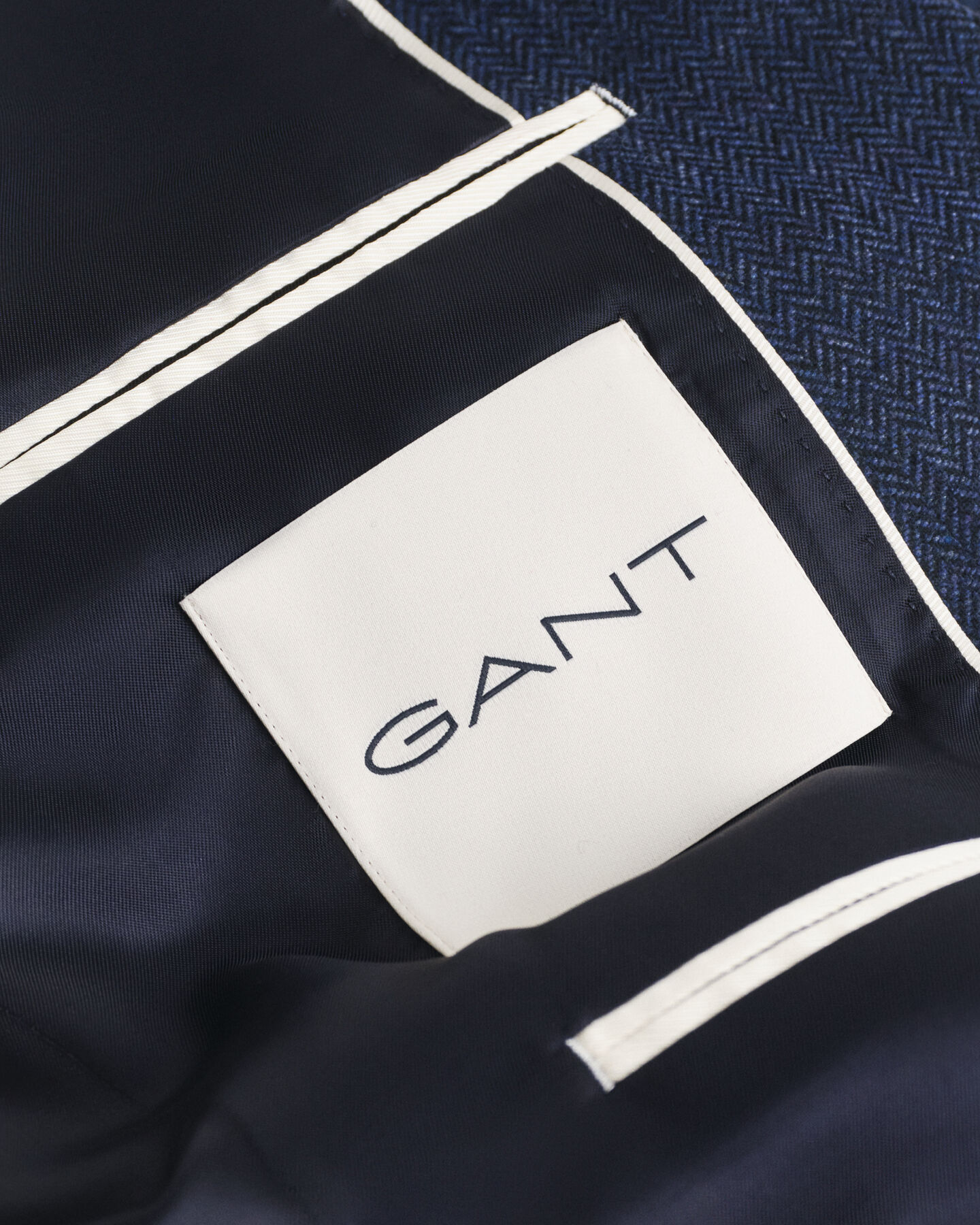 Chaqueta de traje Slim Fit de franela con diseño de espiga