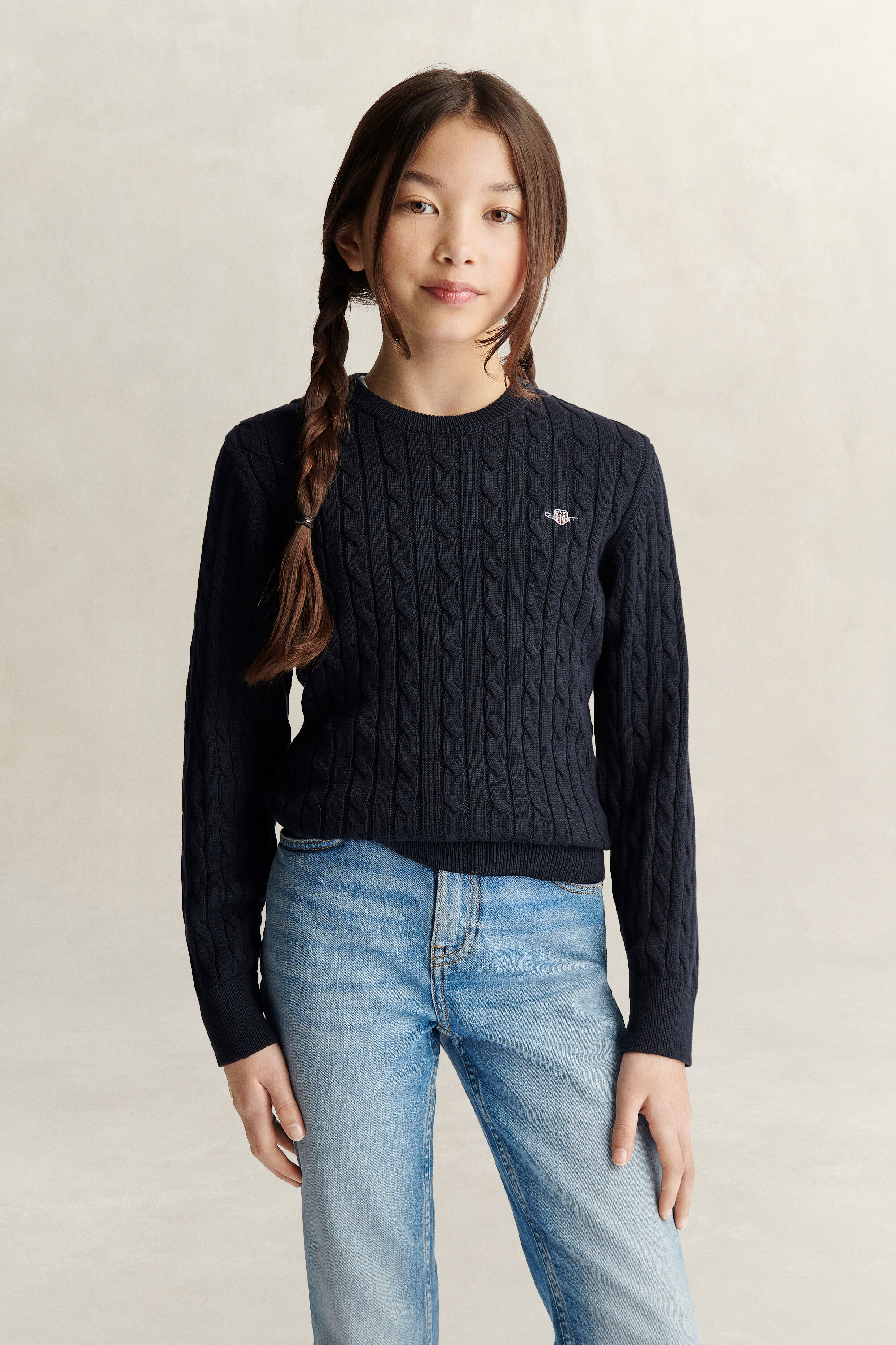Jersey de punto de ochos Shield Teen Girls