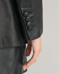 Americana de piel Regular Fit