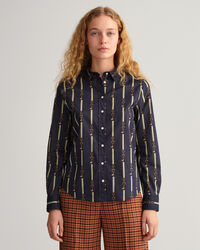 Camisa Regular Fit American Luxe en gasa de algodón