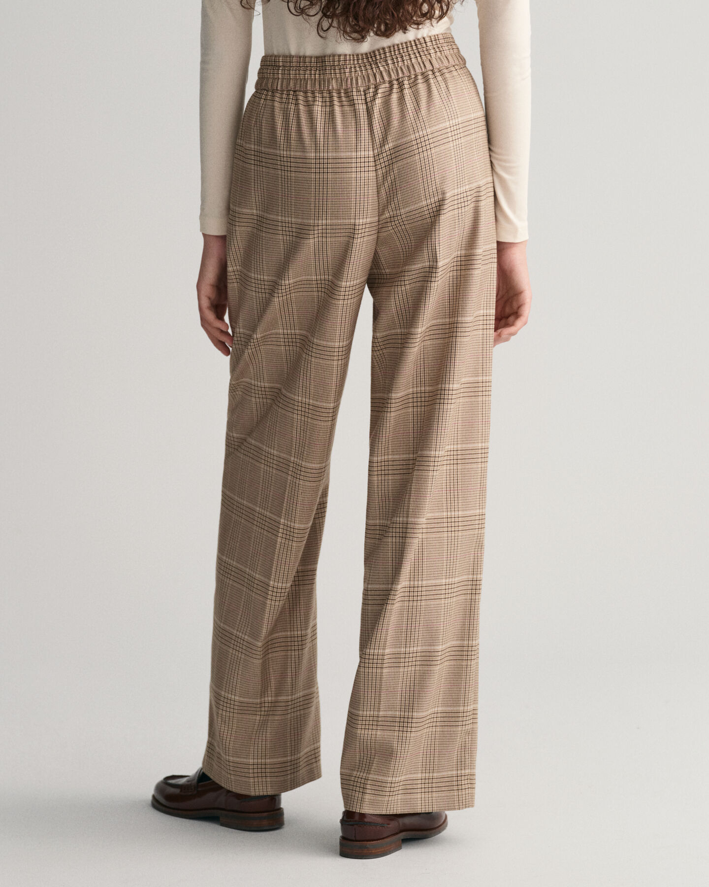 Pantalones Relaxed Fit Pull-On a cuadros