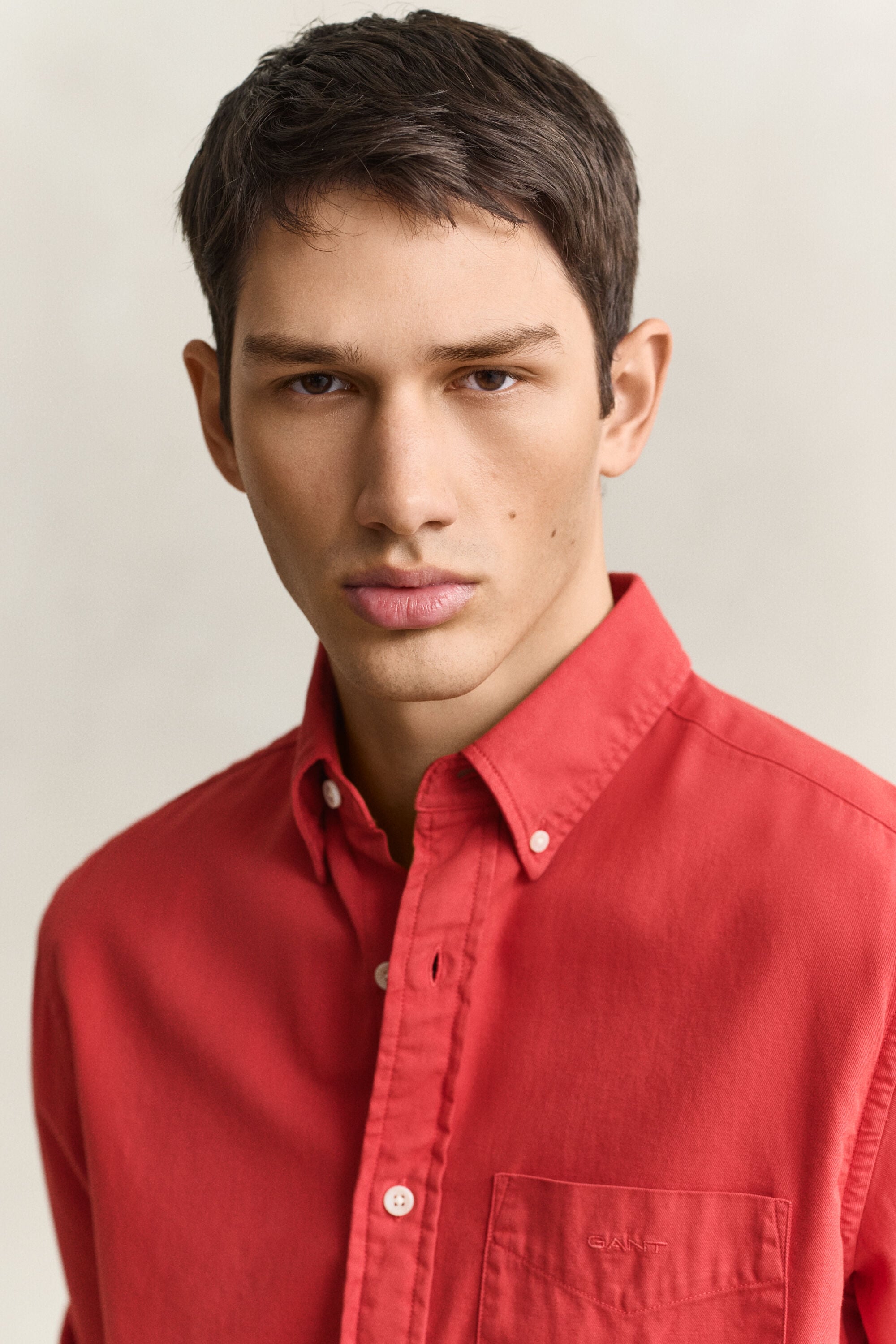 Camisa Regular Fit de sarga