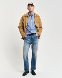 Camisa Relaxed Fit Heritage Poplin a rayas