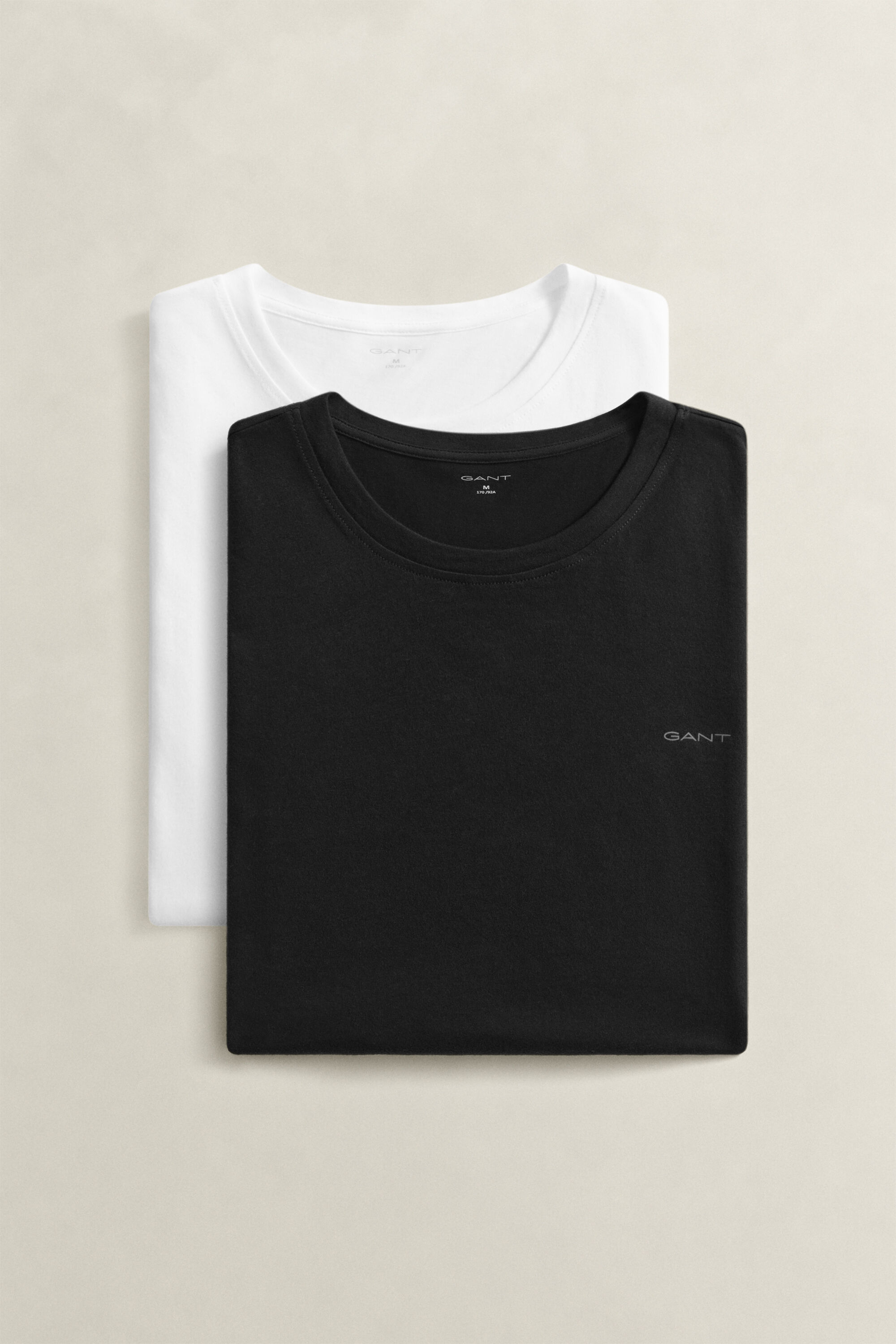 Paquete de dos camisetas de cuello redondo